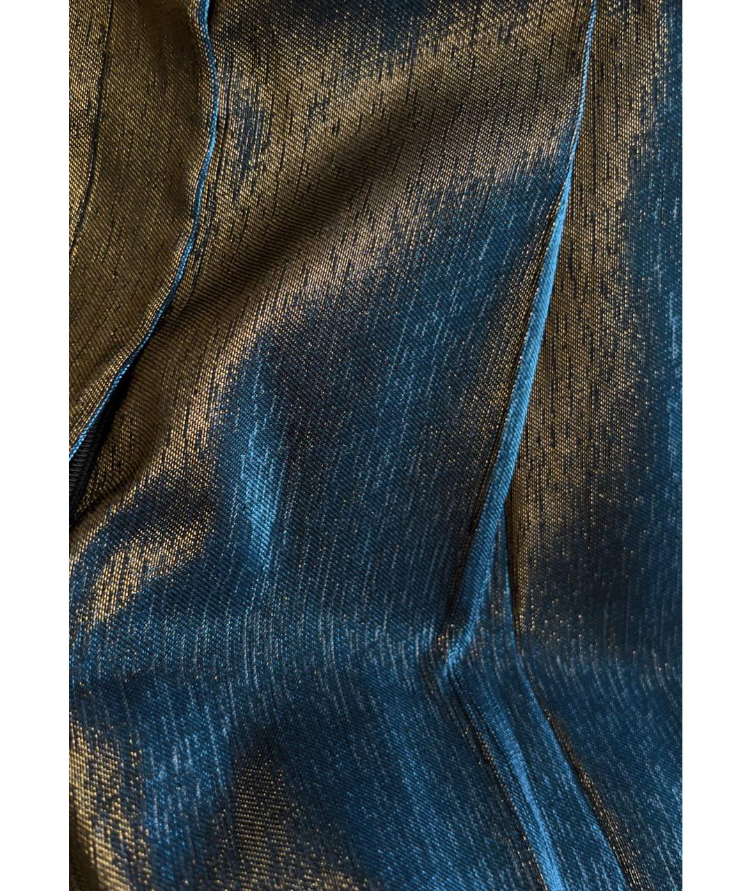 DRIES VAN NOTEN Мульти вискозные прямые брюки, фото 4