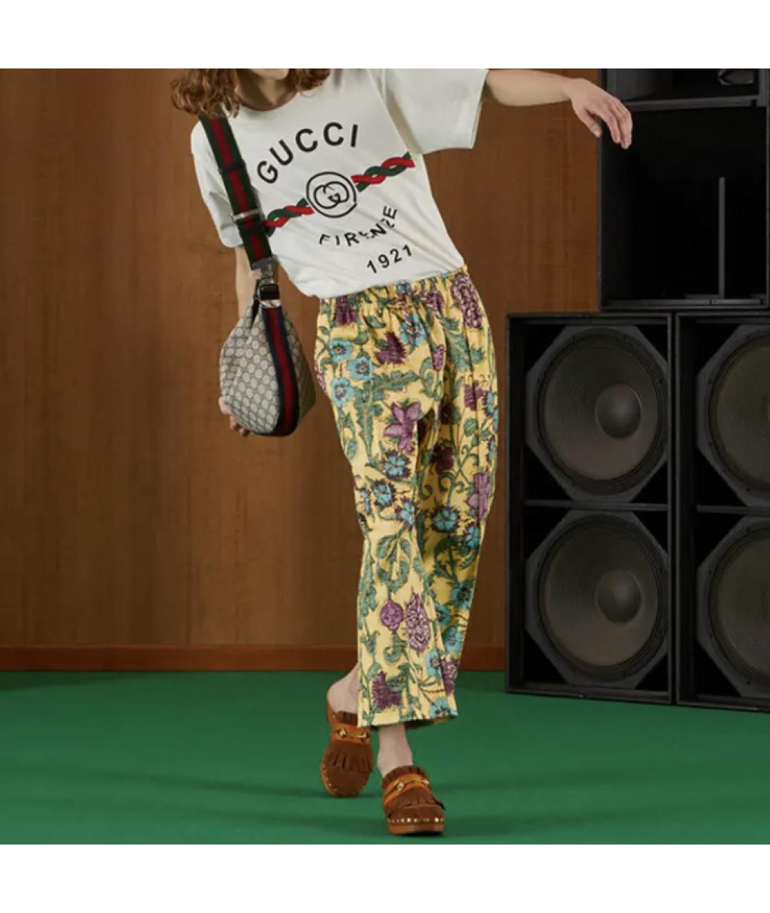 GUCCI Белая хлопковая майка, фото 3