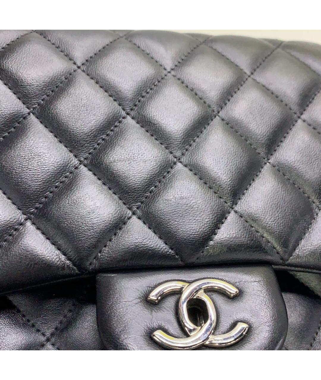 CHANEL Черная кожаная сумка через плечо, фото 6