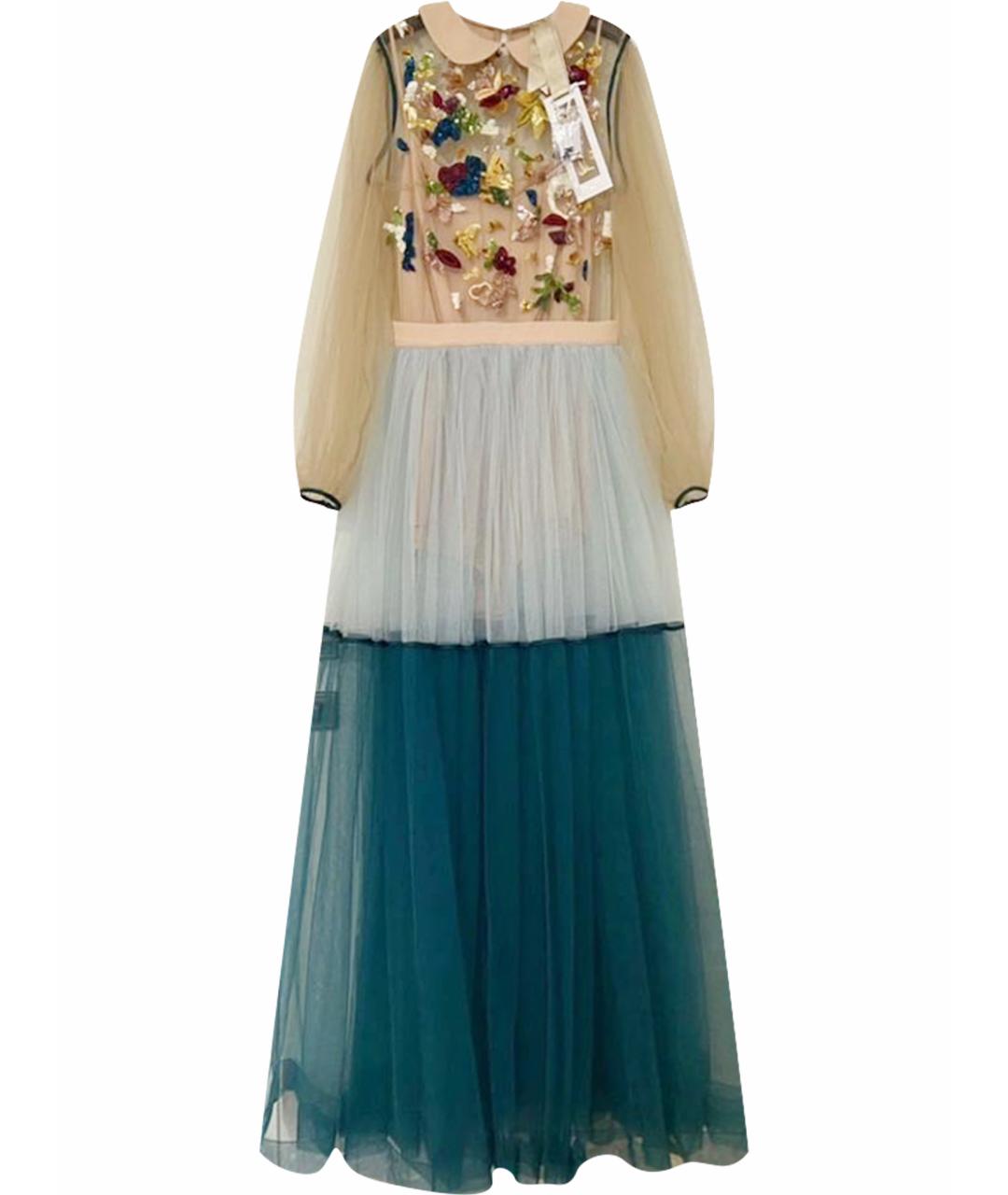 ELISABETTA FRANCHI Мульти полиэстеровое вечернее платье, фото 1