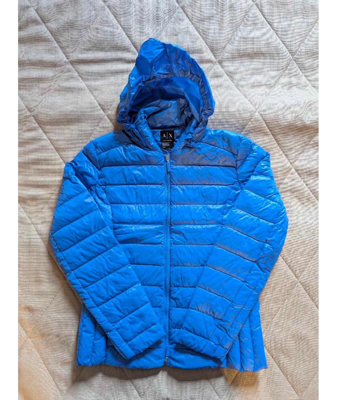 ARMANI EXCHANGE Голубая полиамидовая куртка, фото 8