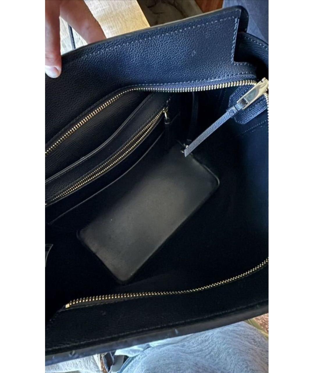 CALVIN KLEIN Черная сумка тоут из искусственной кожи, фото 3