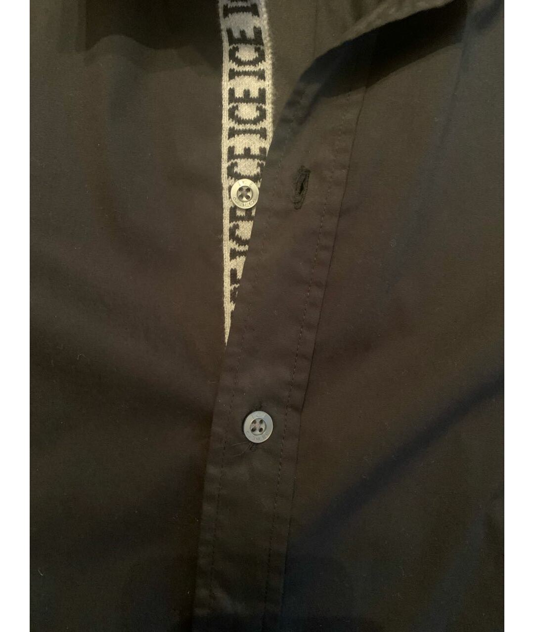 ICEBERG Черная хлопковая кэжуал рубашка, фото 5