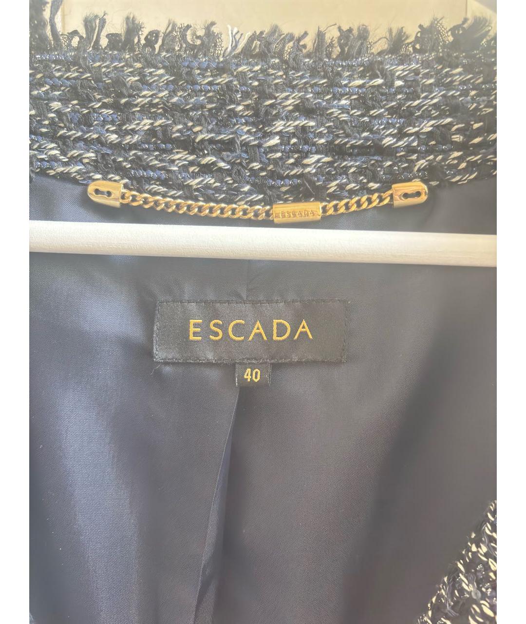 ESCADA Темно-синяя кожаная куртка, фото 3