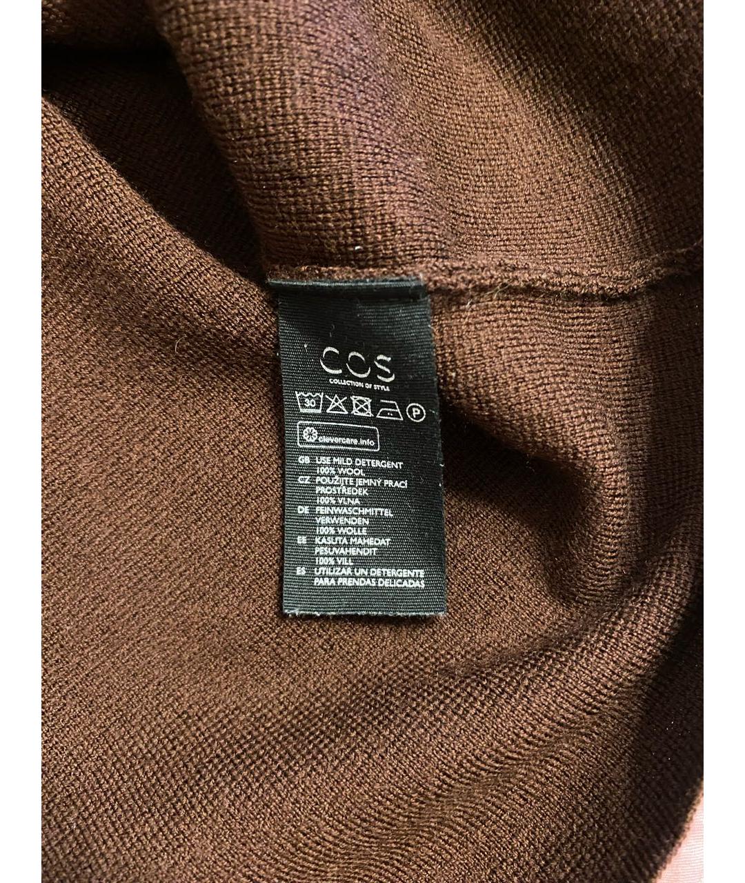 COS Бордовая шерстяная жилетка, фото 4