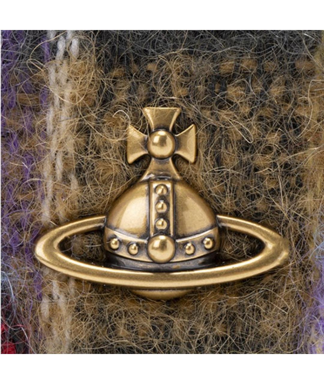 VIVIENNE WESTWOOD Мульти шерстяная сумка с короткими ручками, фото 6