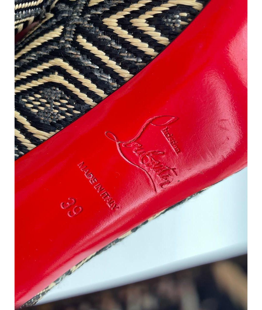 CHRISTIAN LOUBOUTIN Мульти текстильные туфли, фото 5