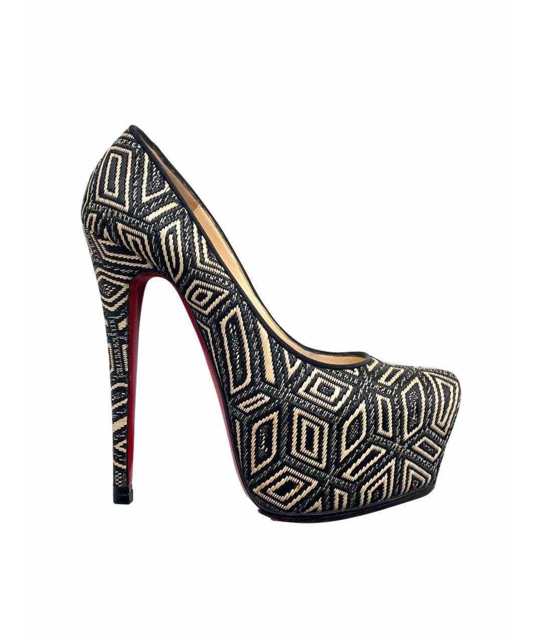 CHRISTIAN LOUBOUTIN Мульти текстильные туфли, фото 1