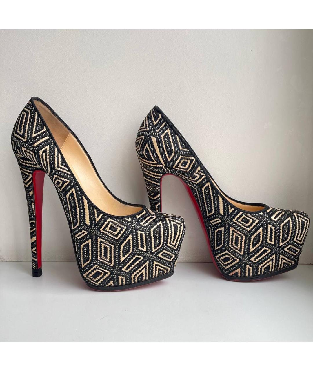 CHRISTIAN LOUBOUTIN Мульти текстильные туфли, фото 7