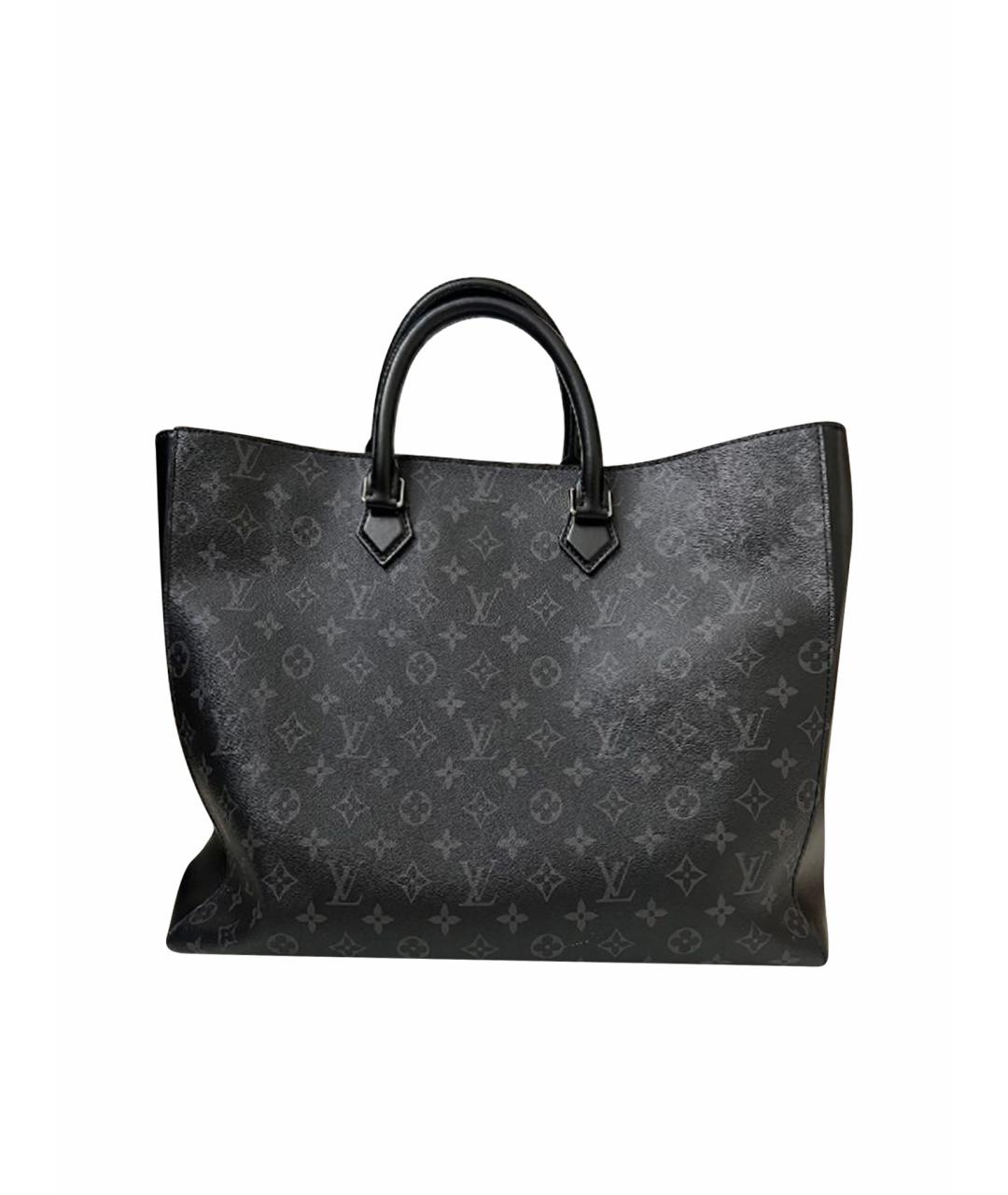 LOUIS VUITTON Черная кожаная сумка через плечо, фото 1
