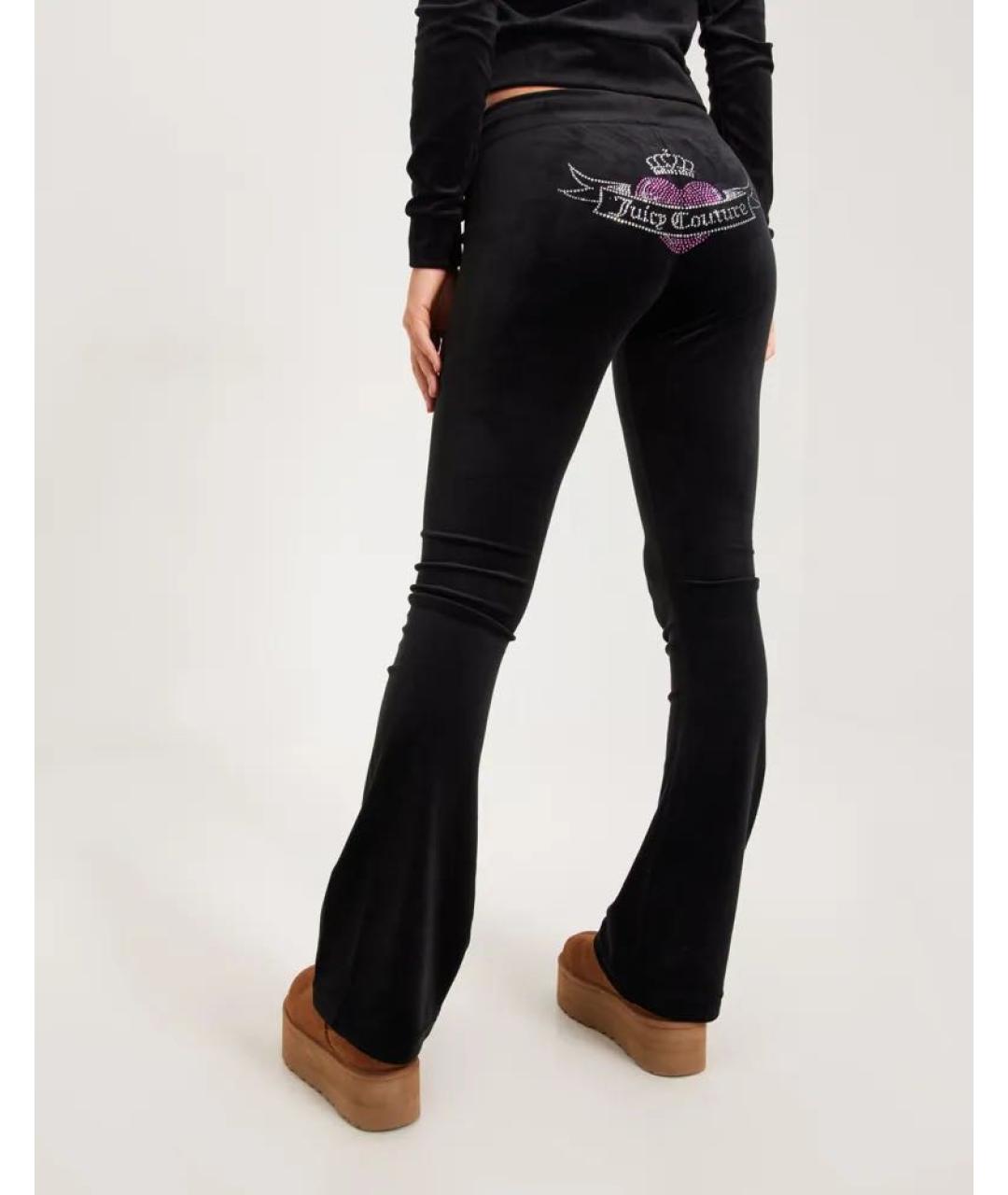 JUICY COUTURE Черные велюровые спортивные брюки и шорты, фото 2