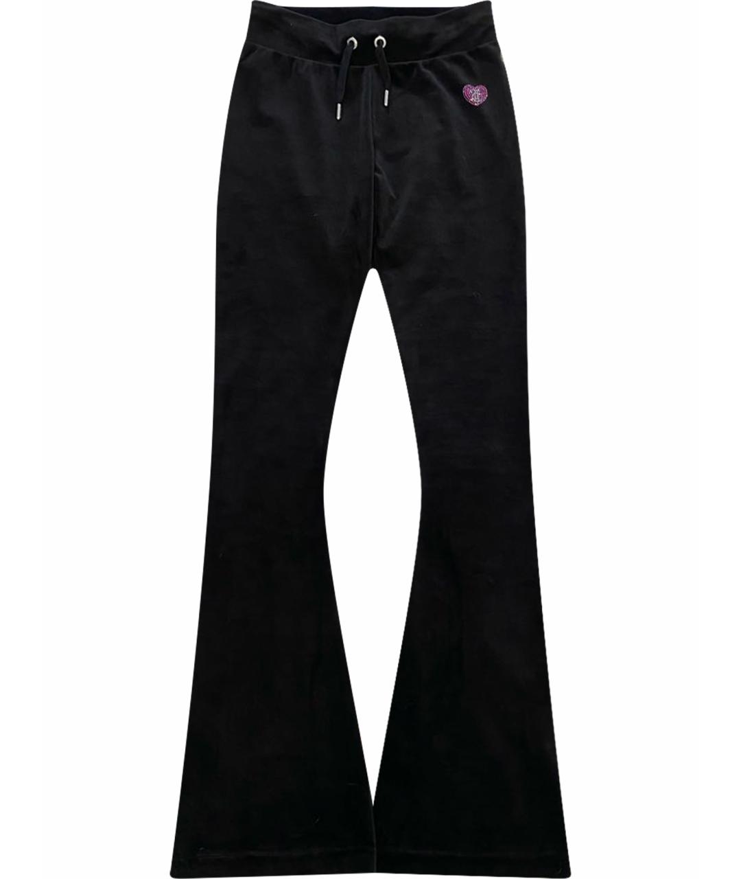 JUICY COUTURE Черные велюровые спортивные брюки и шорты, фото 1