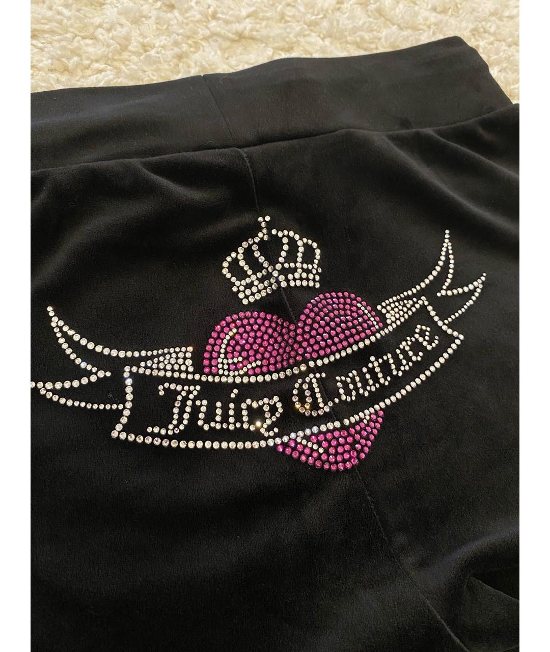 JUICY COUTURE Черные велюровые спортивные брюки и шорты, фото 5