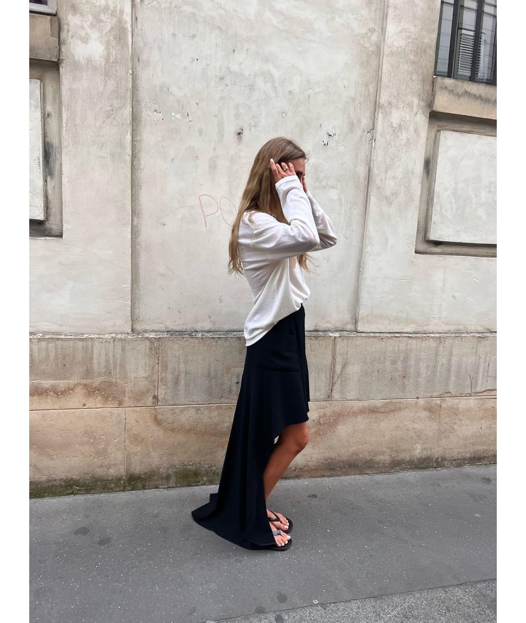 CHANEL Черная шелковая юбка миди, фото 8