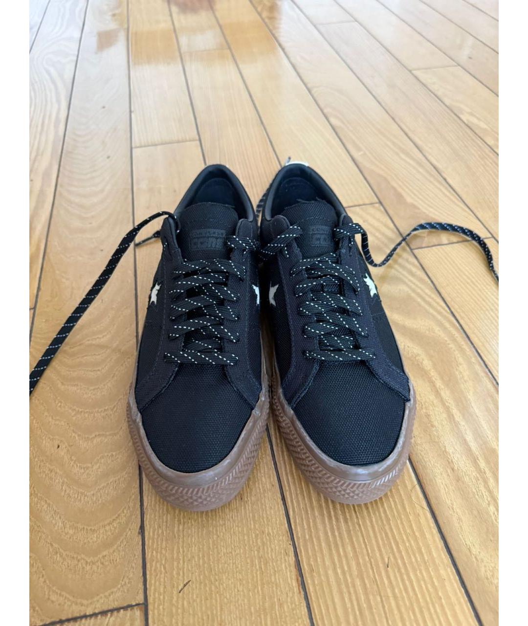 CONVERSE Черные низкие кроссовки / кеды, фото 2