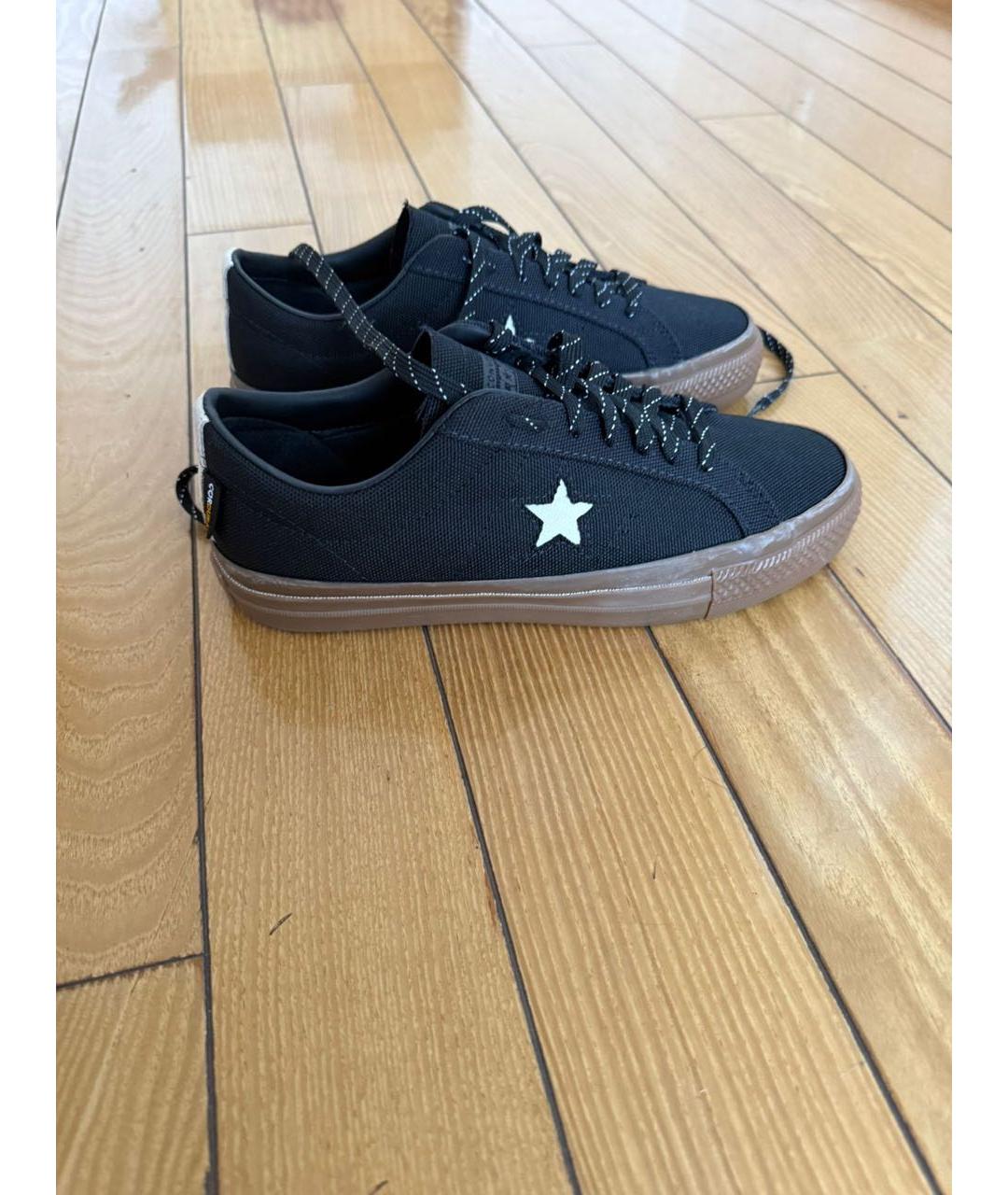 CONVERSE Черные низкие кроссовки / кеды, фото 3