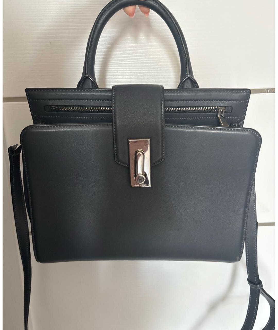 MARC BY MARC JACOBS Серая кожаная сумка тоут, фото 2
