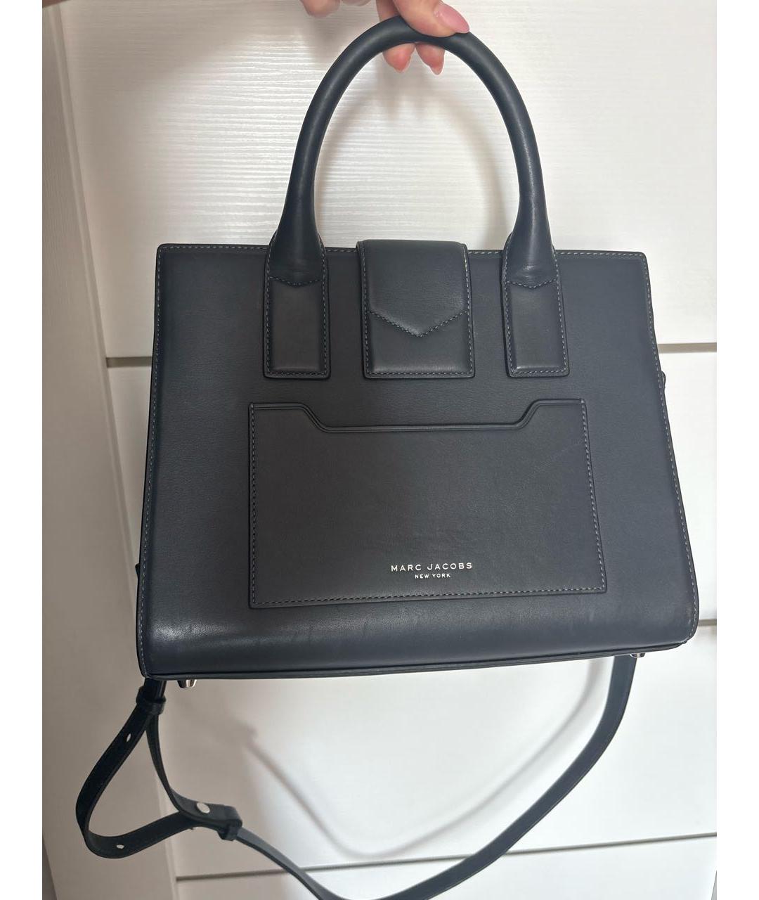 MARC BY MARC JACOBS Серая кожаная сумка тоут, фото 7