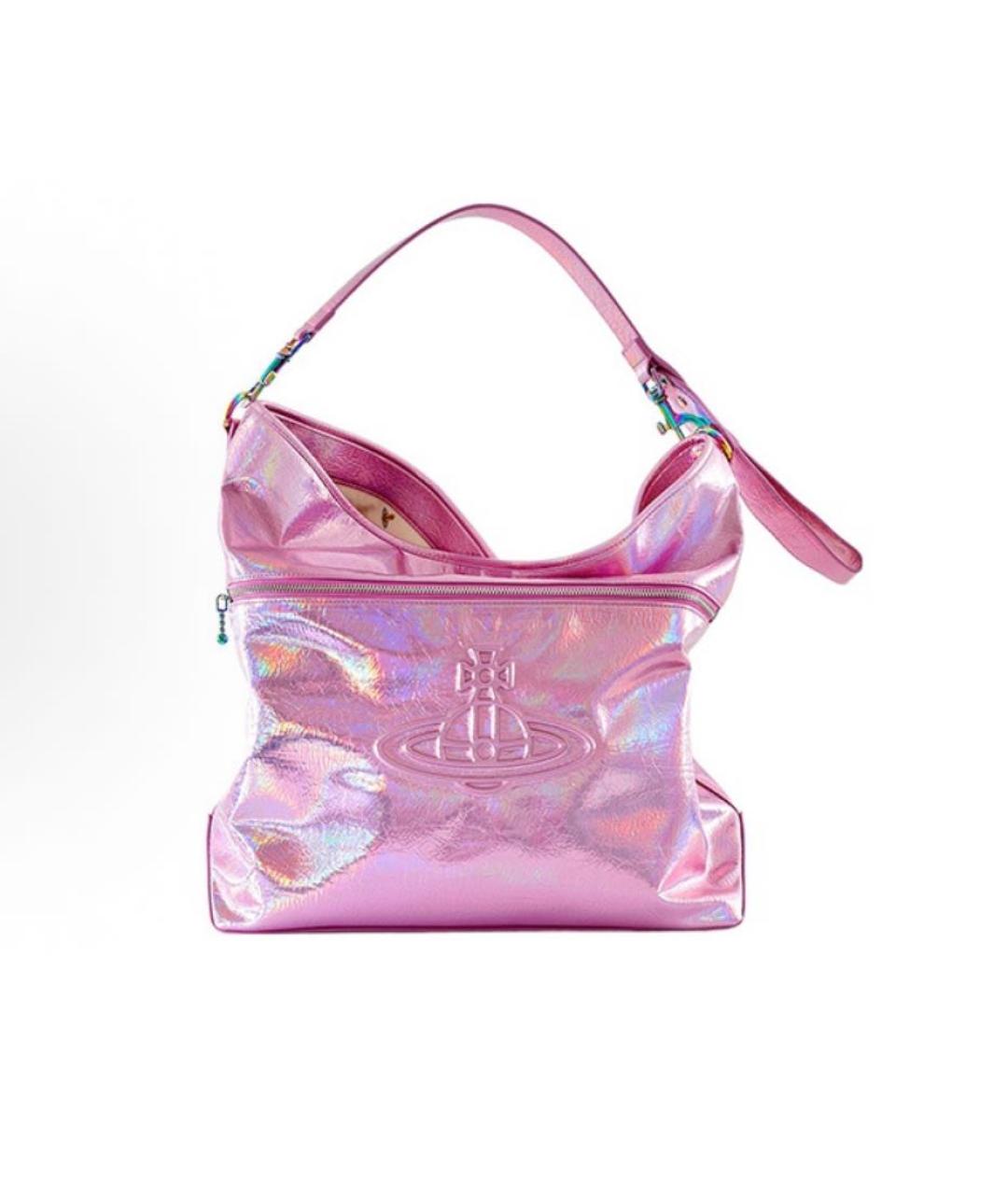 VIVIENNE WESTWOOD Сумка с короткими ручками из лакированной кожи, фото 6