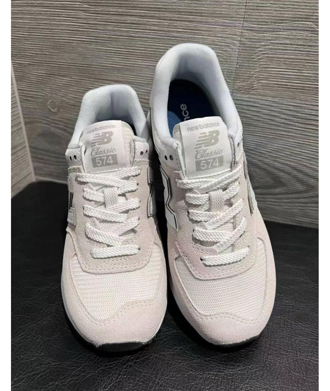 NEW BALANCE Серые замшевые низкие кроссовки / кеды, фото 8