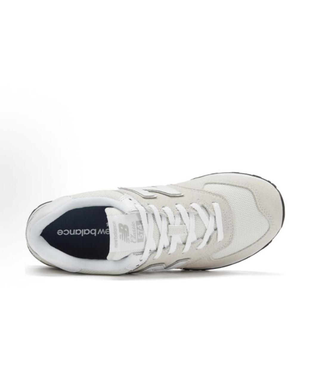 NEW BALANCE Серые замшевые низкие кроссовки / кеды, фото 3