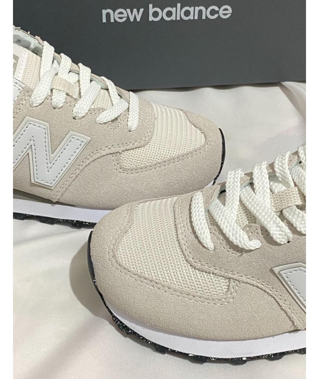 NEW BALANCE Серые замшевые кроссовки, фото 7