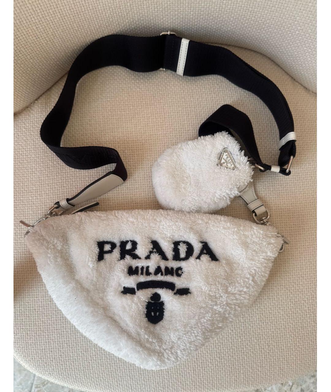PRADA Белая сумка через плечо, фото 6