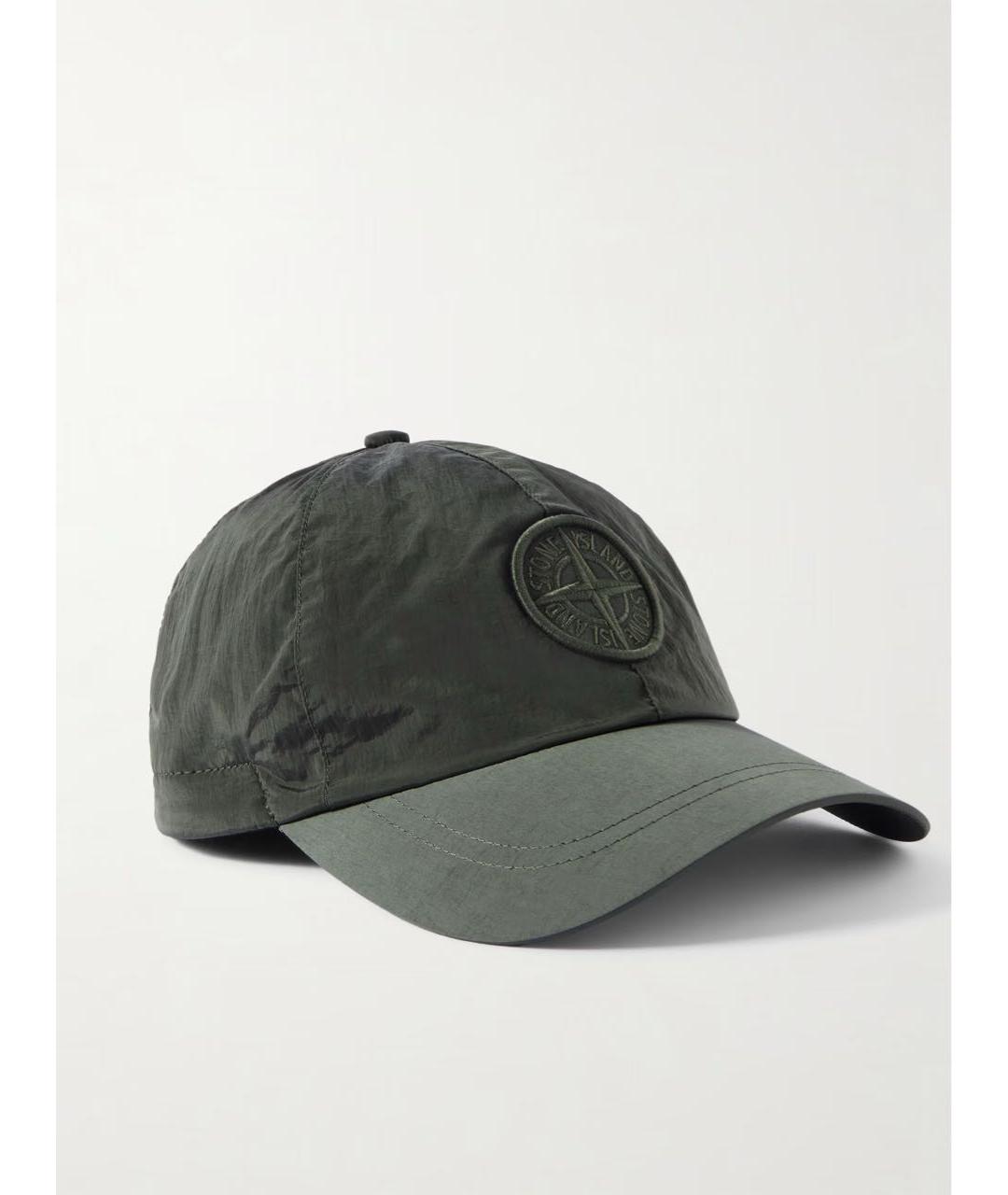 STONE ISLAND Зеленая синтетическая кепка/бейсболка, фото 6