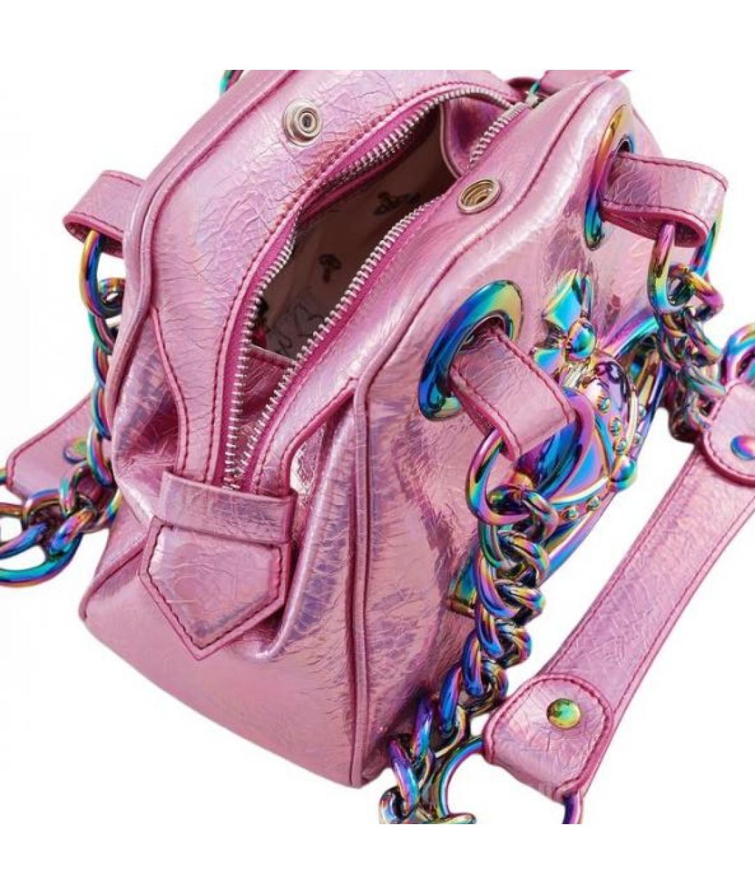 VIVIENNE WESTWOOD Мульти кожаная сумка с короткими ручками, фото 3
