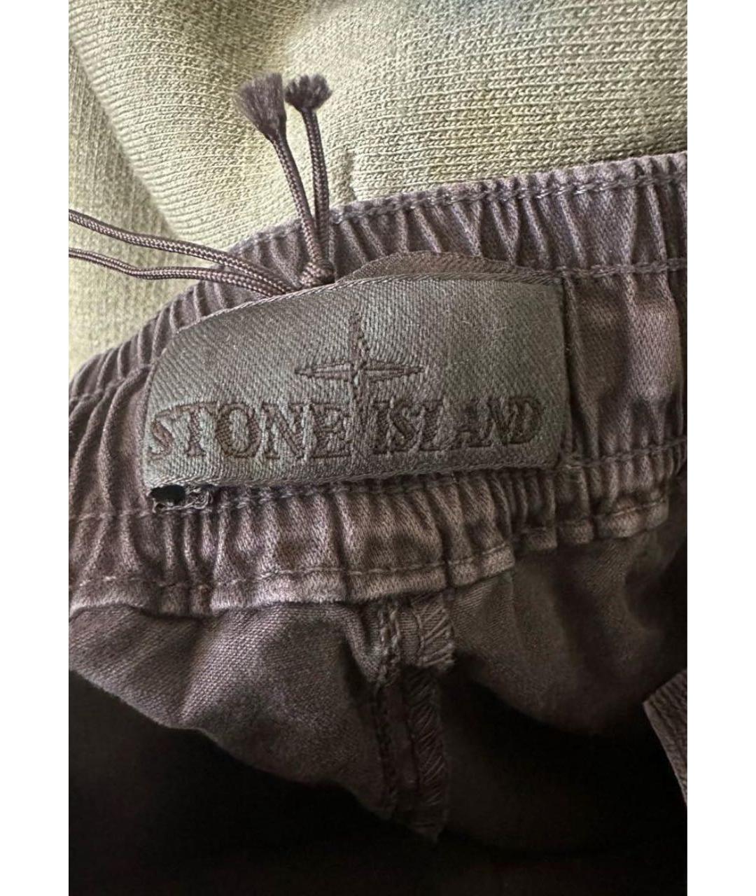 STONE ISLAND Черные шорты, фото 5
