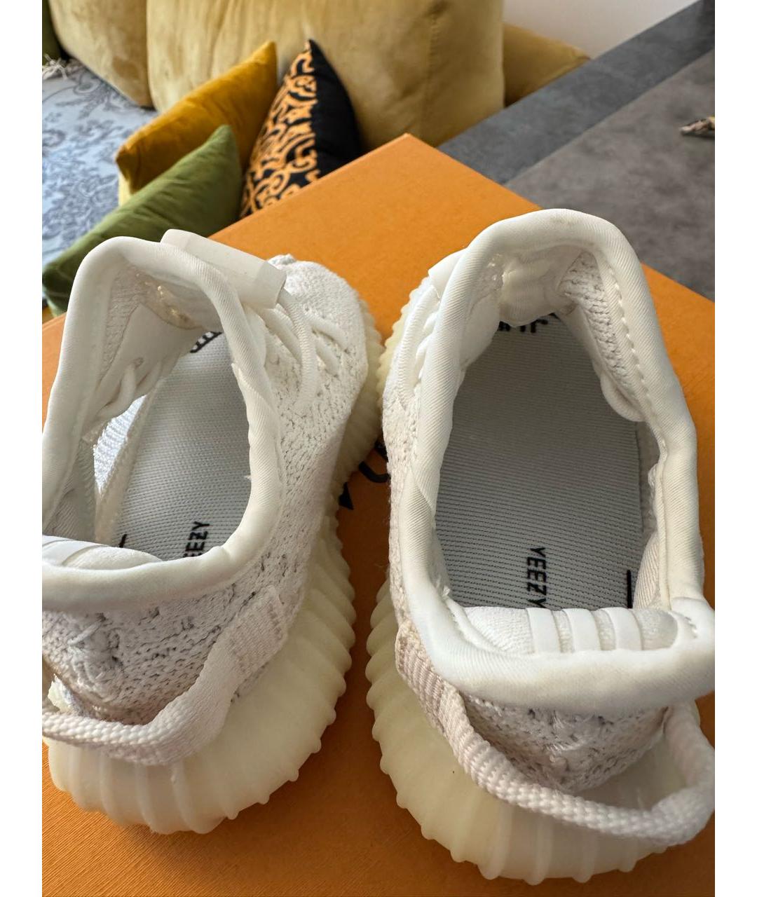ADIDAS YEEZY Белые текстильные кеды, фото 7