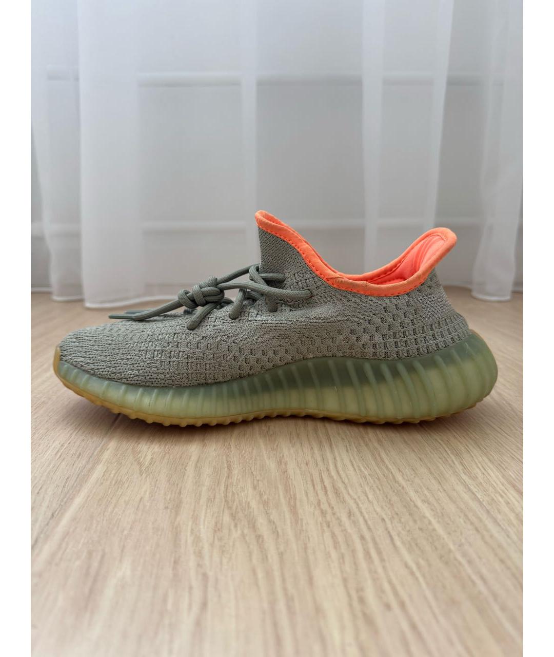 ADIDAS YEEZY Серые текстильные кроссовки, фото 7
