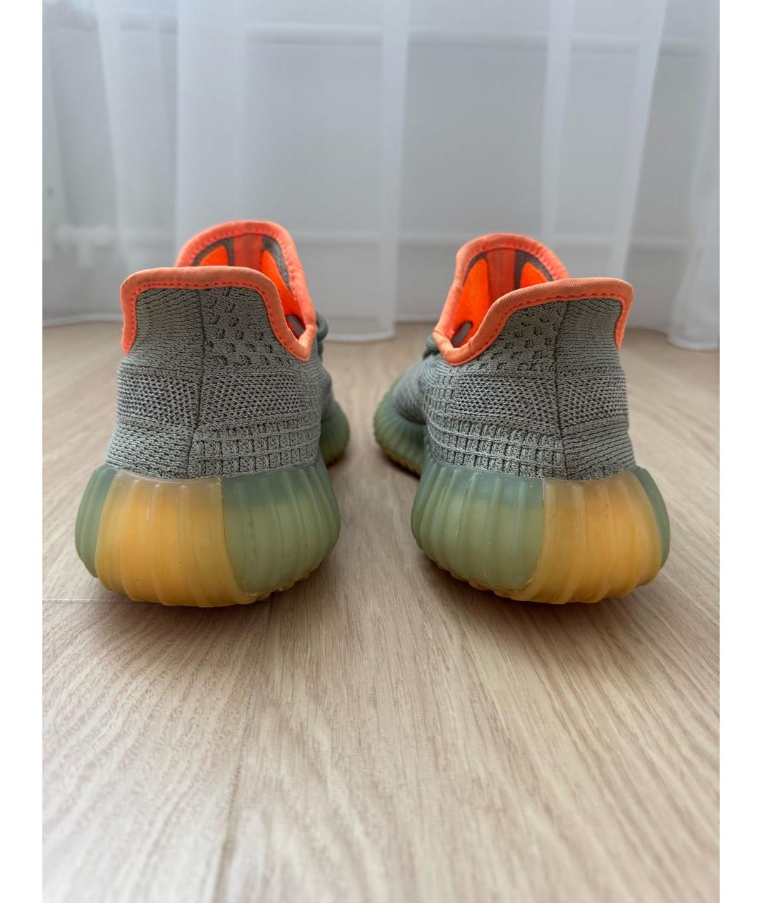 ADIDAS YEEZY Серые текстильные кроссовки, фото 4