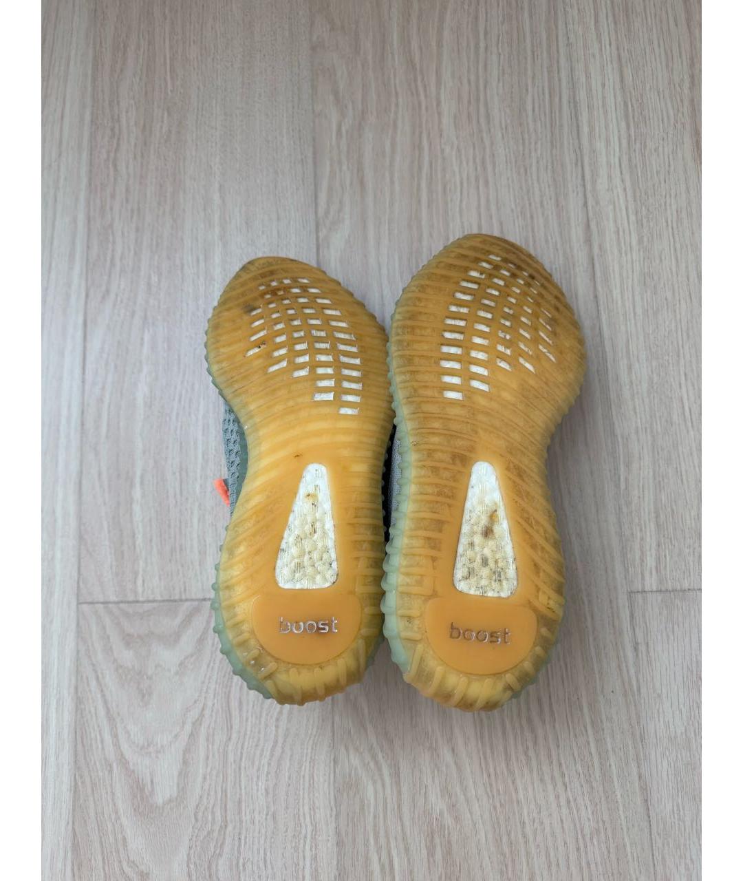 ADIDAS YEEZY Серые текстильные кроссовки, фото 5