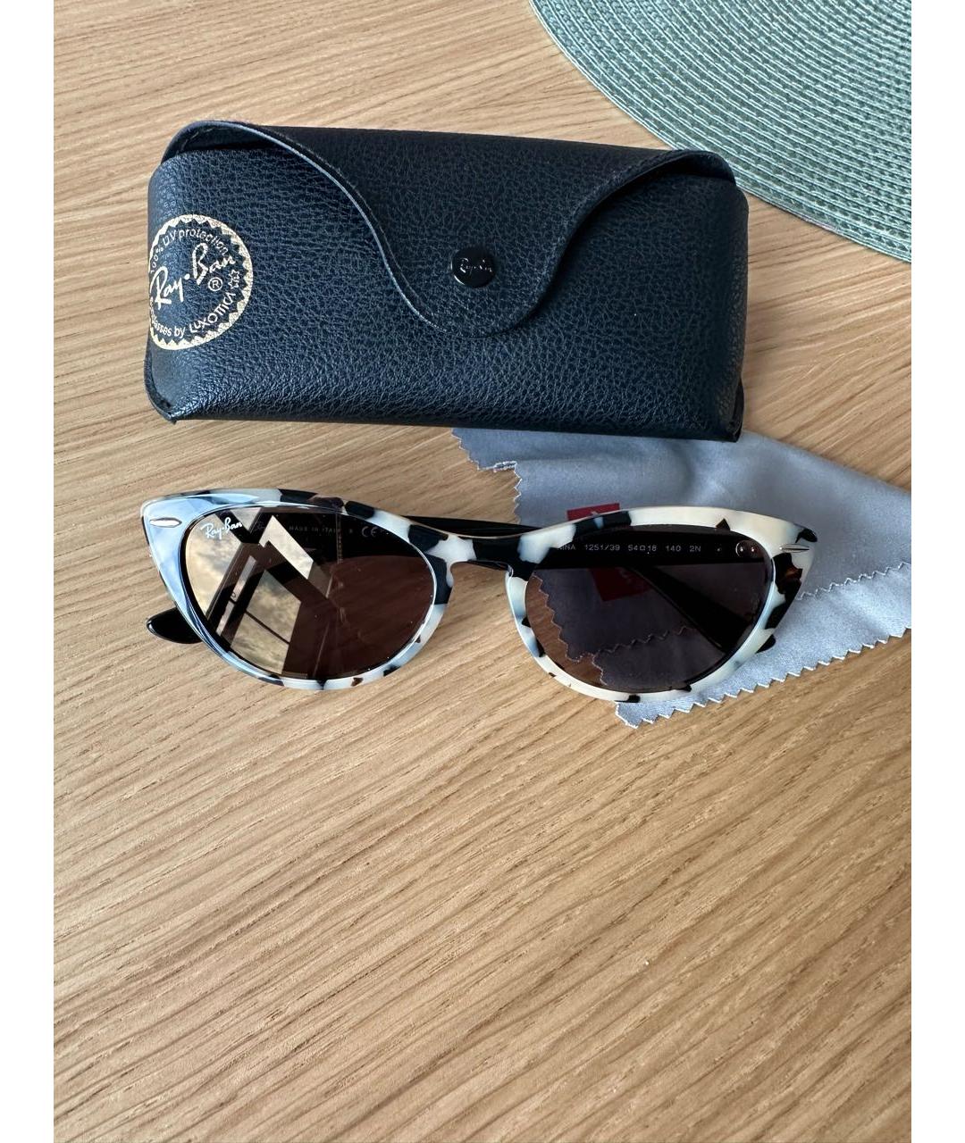 RAY BAN Мульти пластиковые солнцезащитные очки, фото 5
