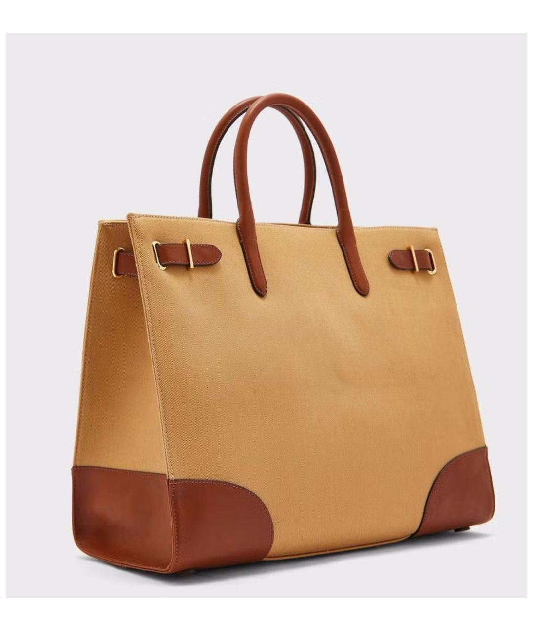 RALPH LAUREN Коричневая сумка тоут, фото 2