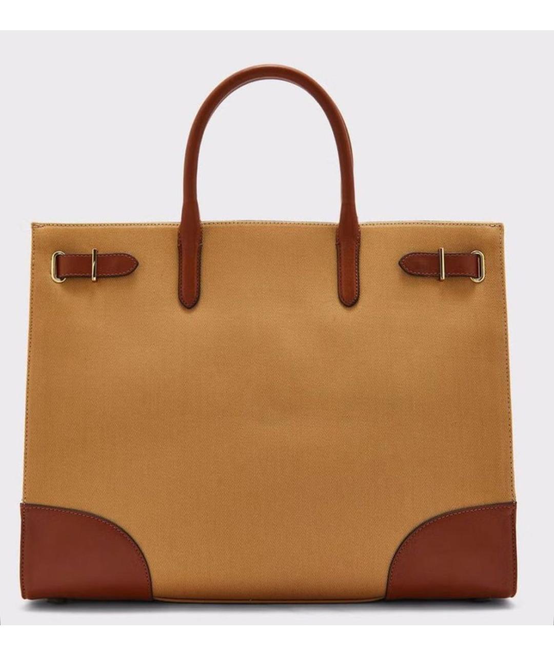 RALPH LAUREN Коричневая сумка тоут, фото 3