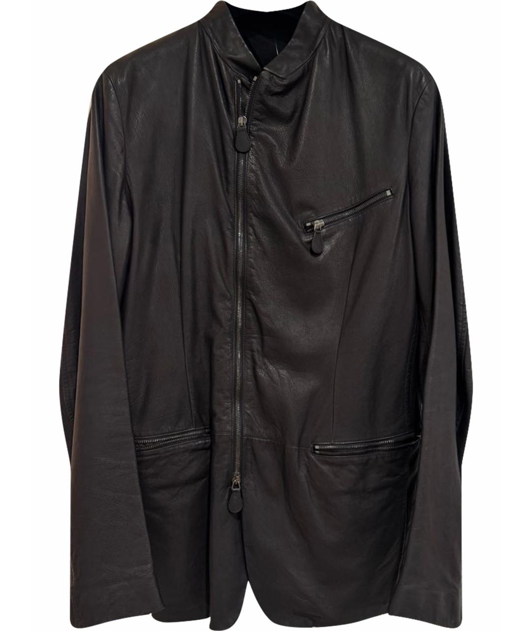 BOTTEGA VENETA Черная кожаная куртка, фото 1