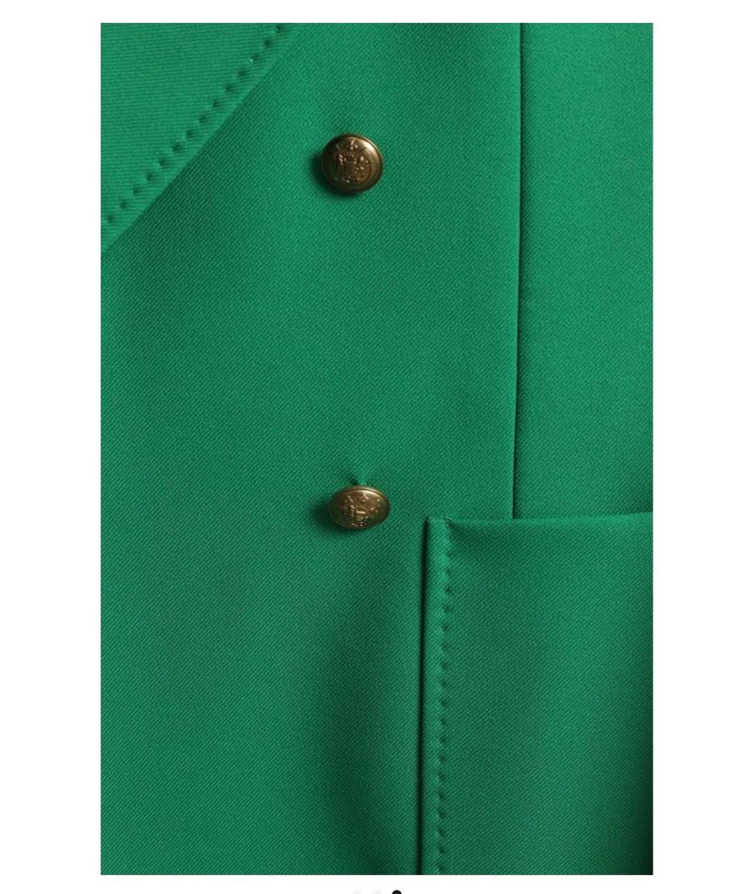 GUCCI Зеленый полиэстеровый жакет/пиджак, фото 3