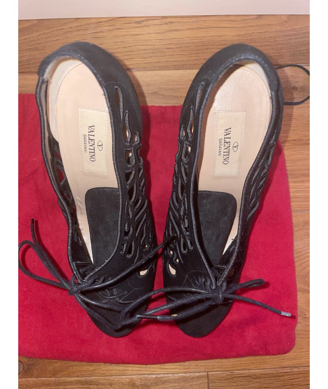 VALENTINO Черные замшевые туфли, фото 2