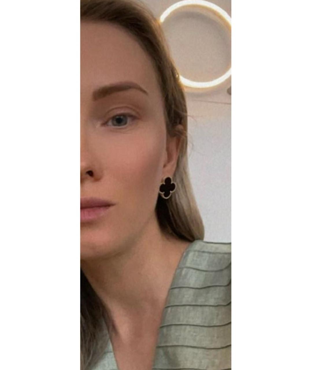 VAN CLEEF & ARPELS Черные серьги из желтого золота, фото 6