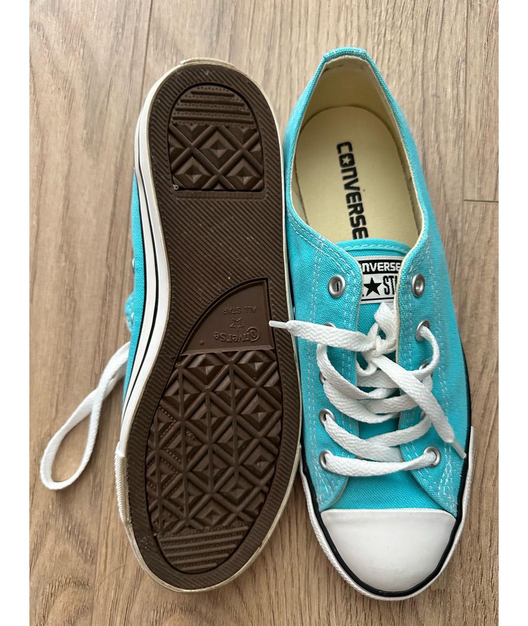 CONVERSE Бирюзовые текстильные кеды, фото 3
