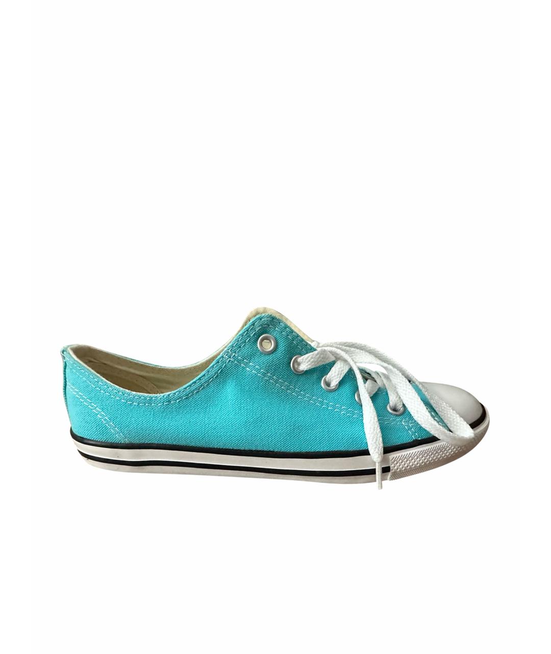 CONVERSE Бирюзовые текстильные кеды, фото 1