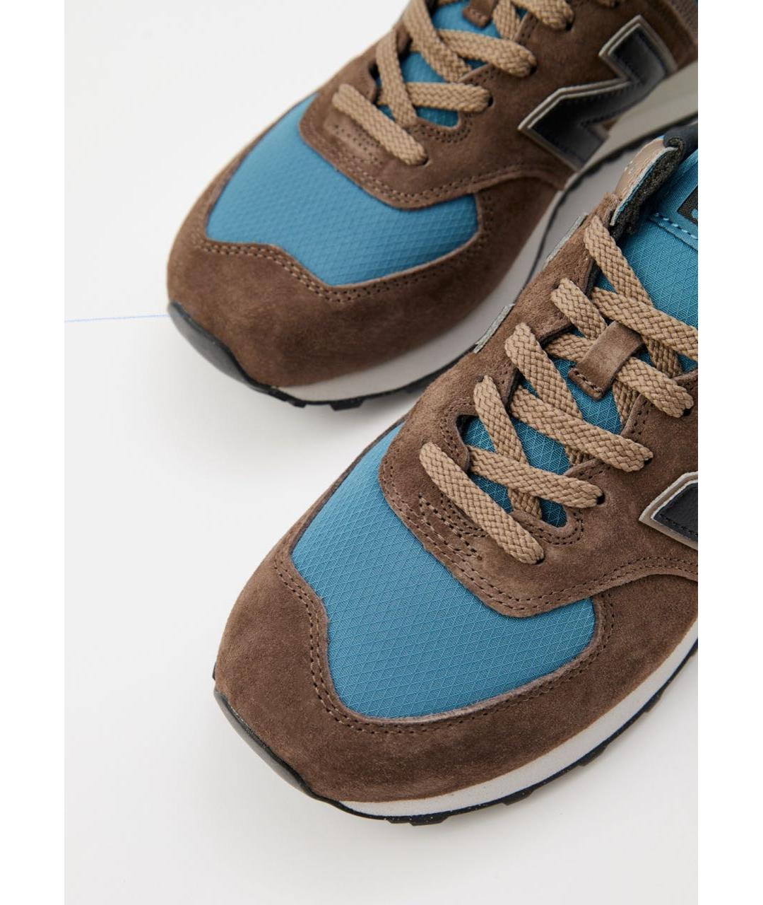 NEW BALANCE Коричневые замшевые низкие кроссовки / кеды, фото 2