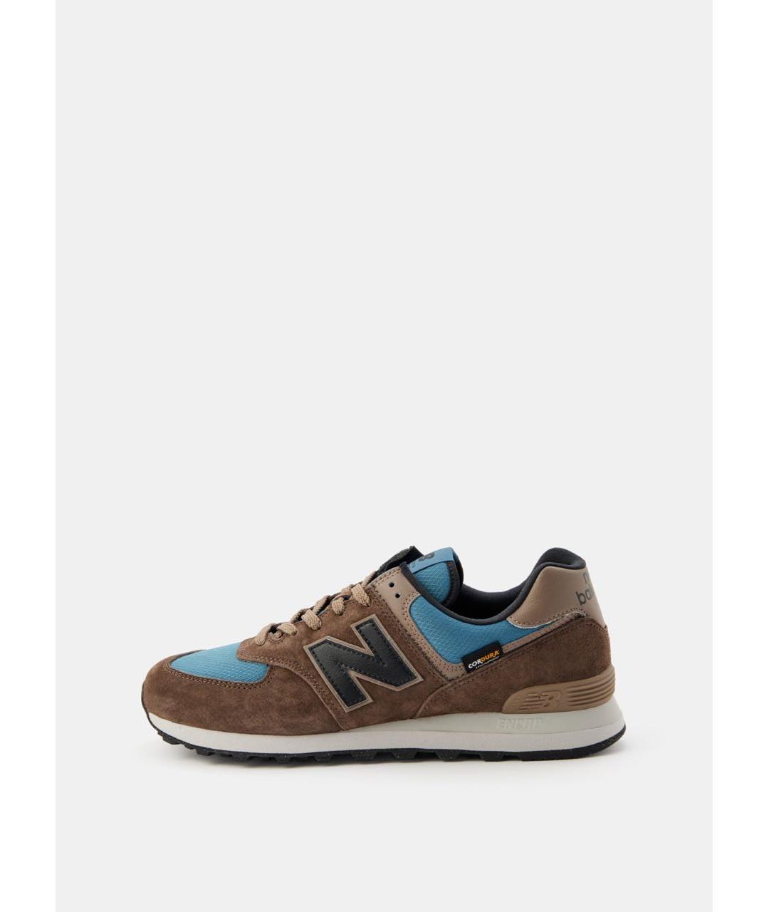 NEW BALANCE Коричневые замшевые низкие кроссовки / кеды, фото 6
