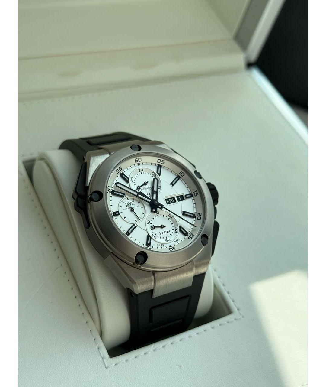 IWC Серые титановые часы, фото 5