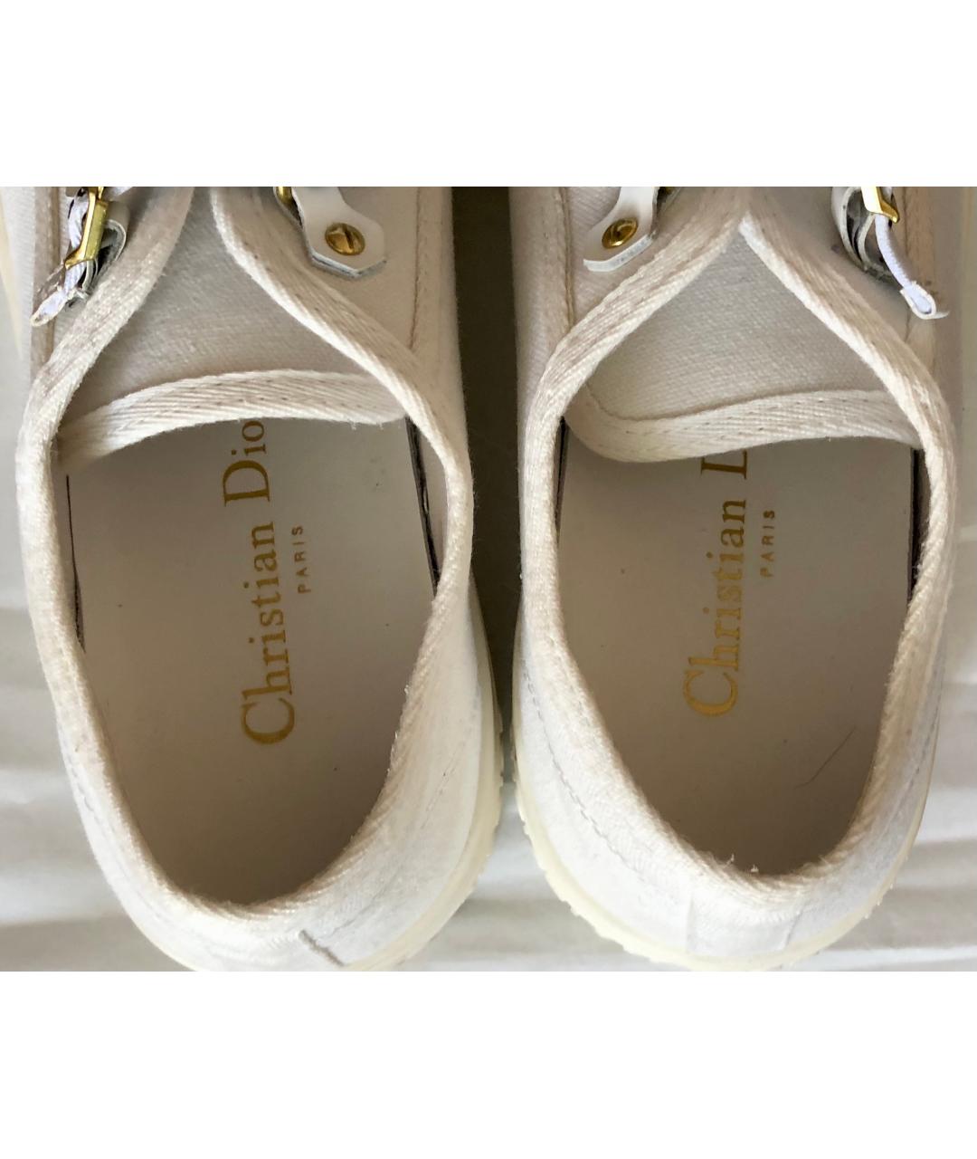 CHRISTIAN DIOR Бежевые кеды, фото 5