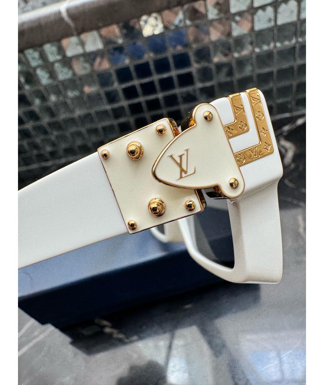 LOUIS VUITTON Белые пластиковые солнцезащитные очки, фото 3