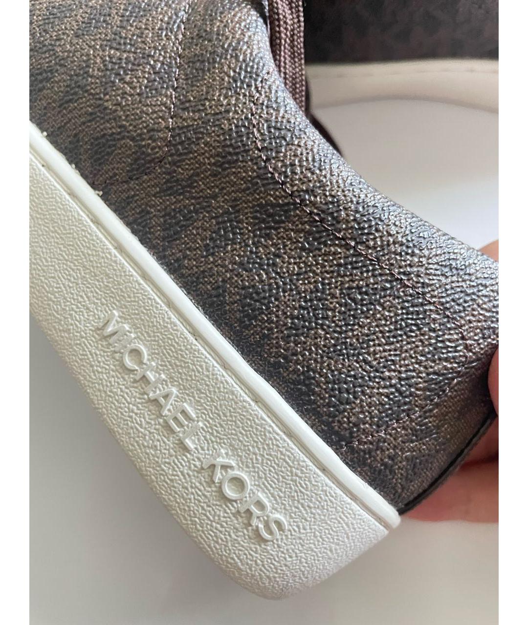 MICHAEL KORS Коричневые кеды, фото 5