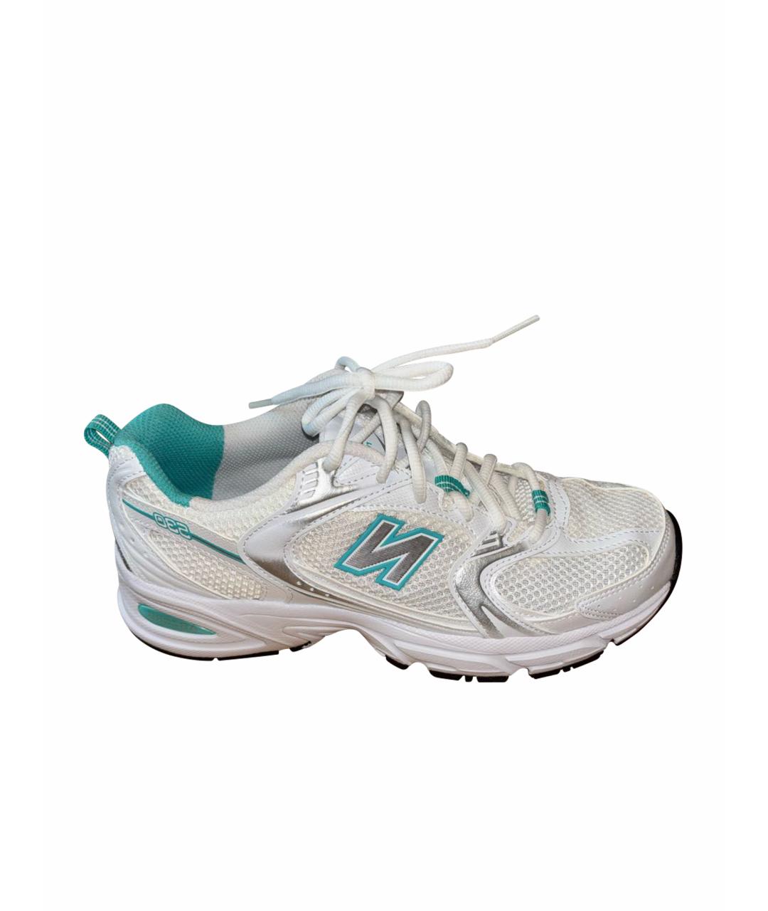 NEW BALANCE Белые кожаные кроссовки, фото 1